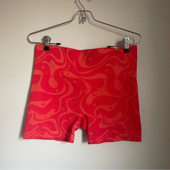 JoyLab Red and Orange Patterned Shorts - Picture 1 of 4